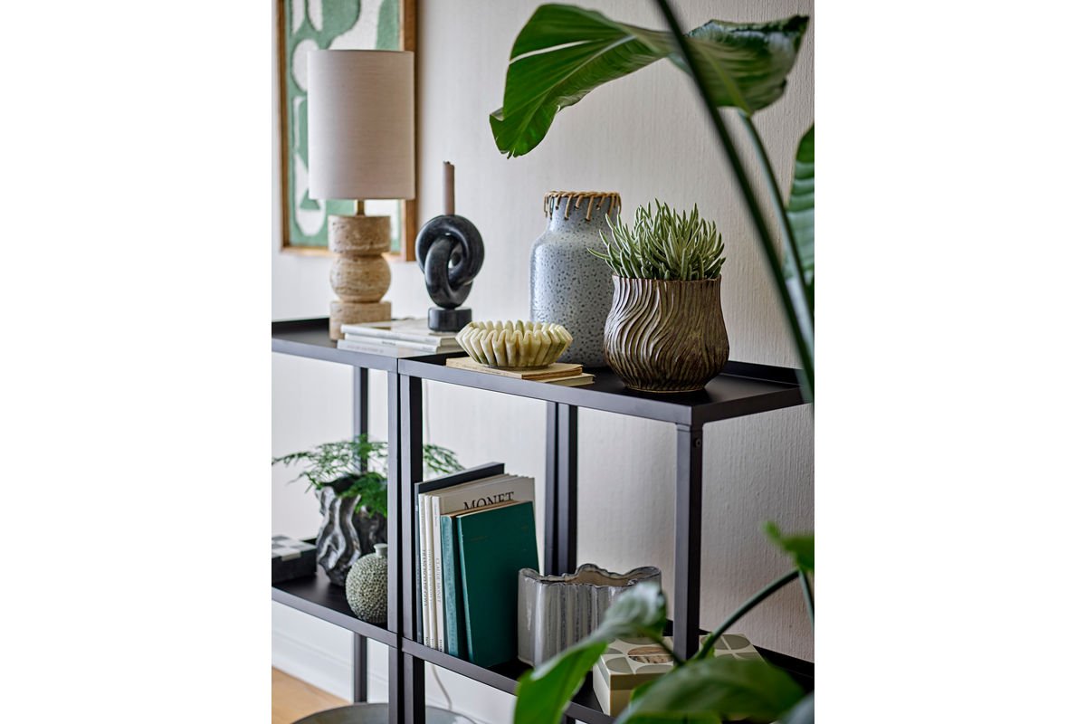 Blumentopf „Terraea“ – Braunes Steingut