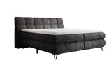 Boxspringbett Milla Cord in Schwarz (Poso 135) – Freisteller