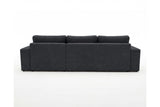 Designer Ecksofa Vigo in Chenille – Anthrazit – Rechts