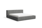 Designer Polsterbett Theo in Cord mit Stauraum – Grau