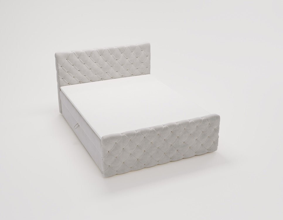 Boxspringbett Chester Samt mit Stauraum