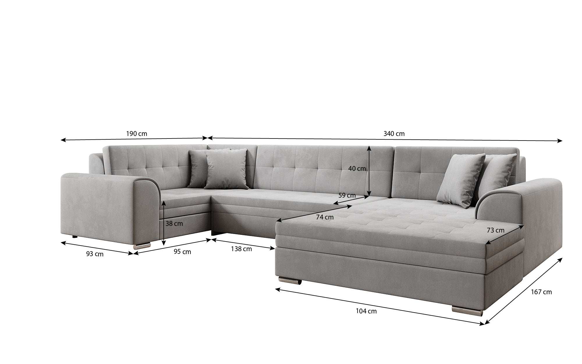 Designer Sofa Velio with Sleeping Function