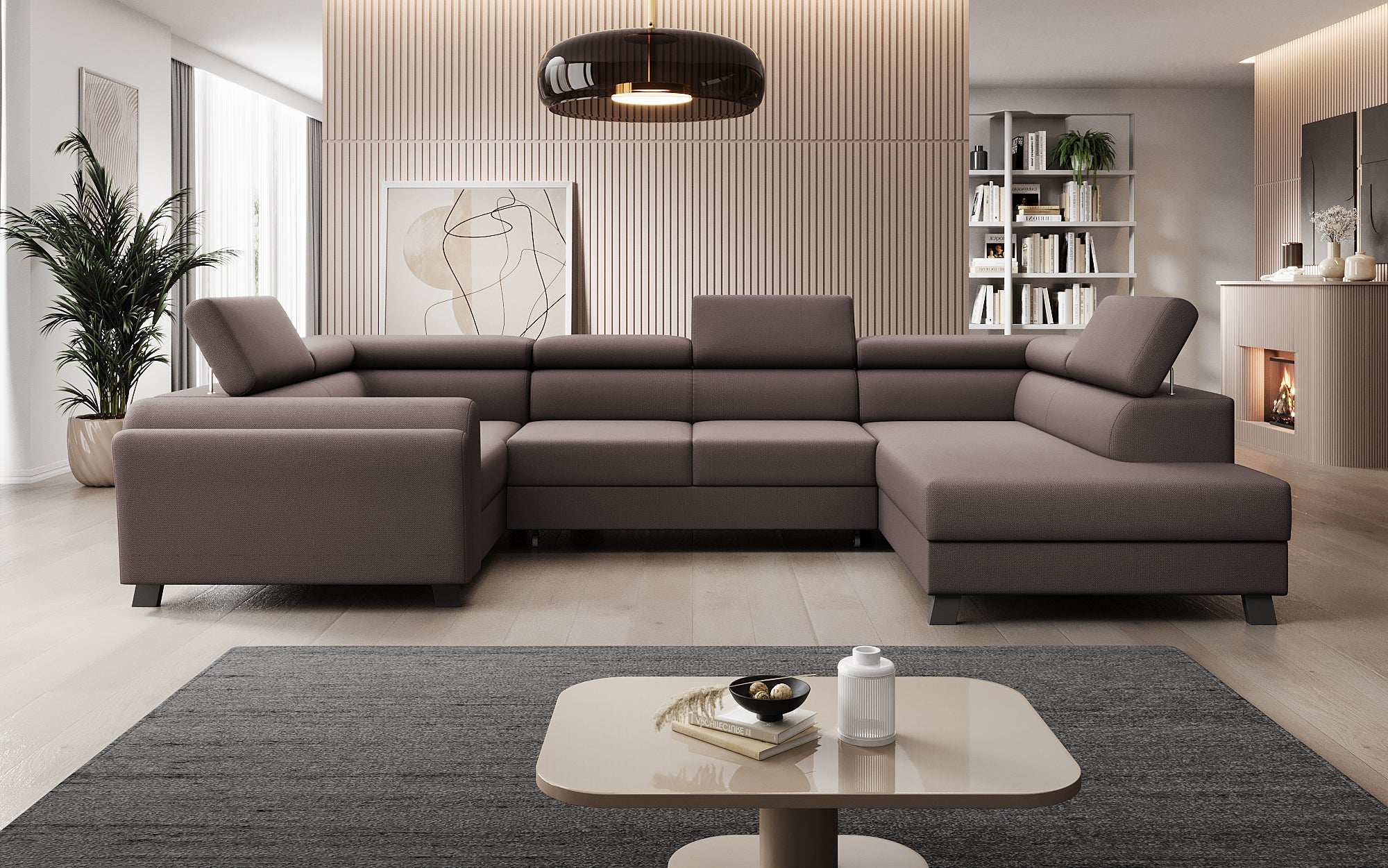Designer Sofa Emilio mit Schlaf- und Klappfunktion