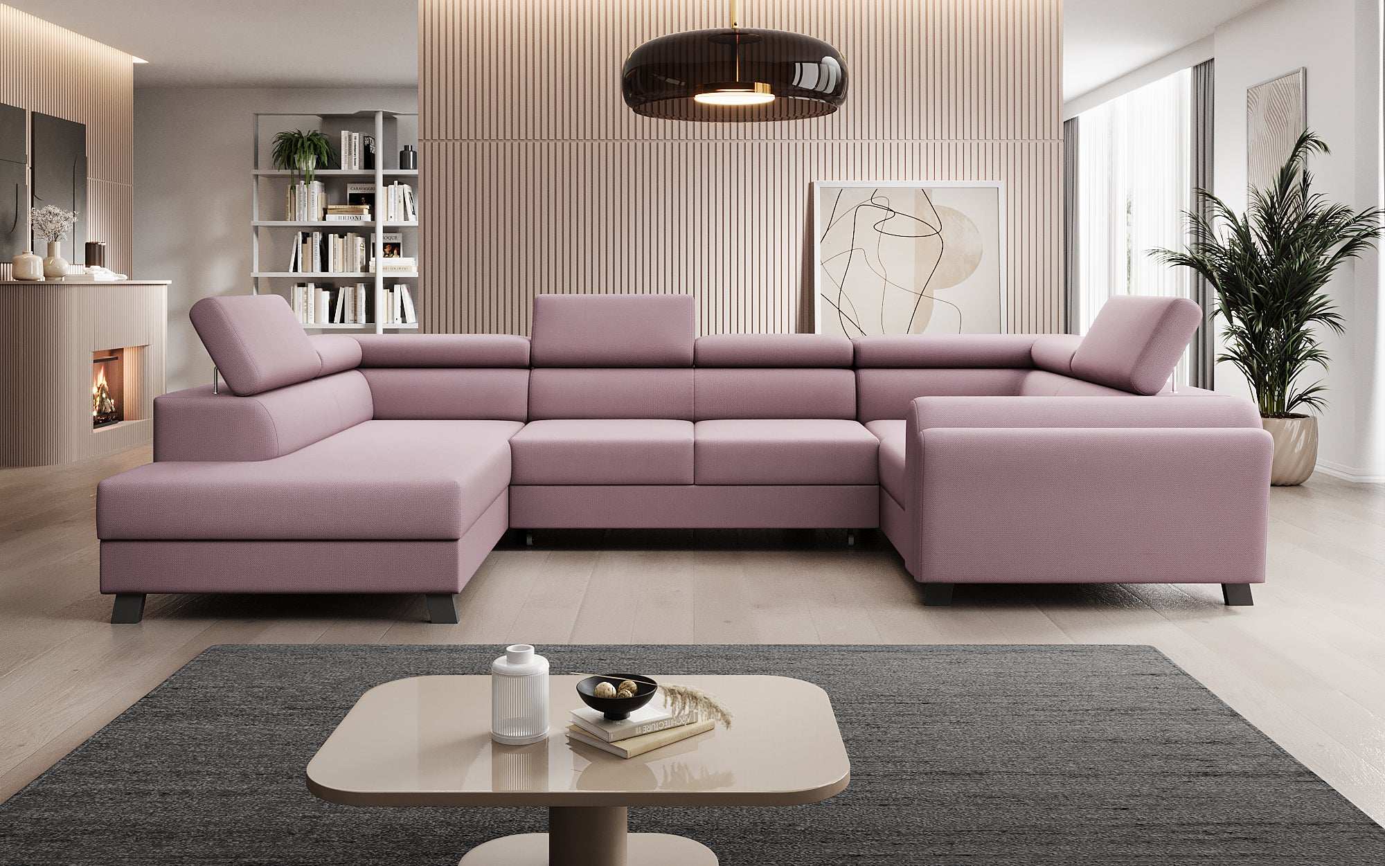 Designer Sofa Emilio mit Schlaf- und Klappfunktion
