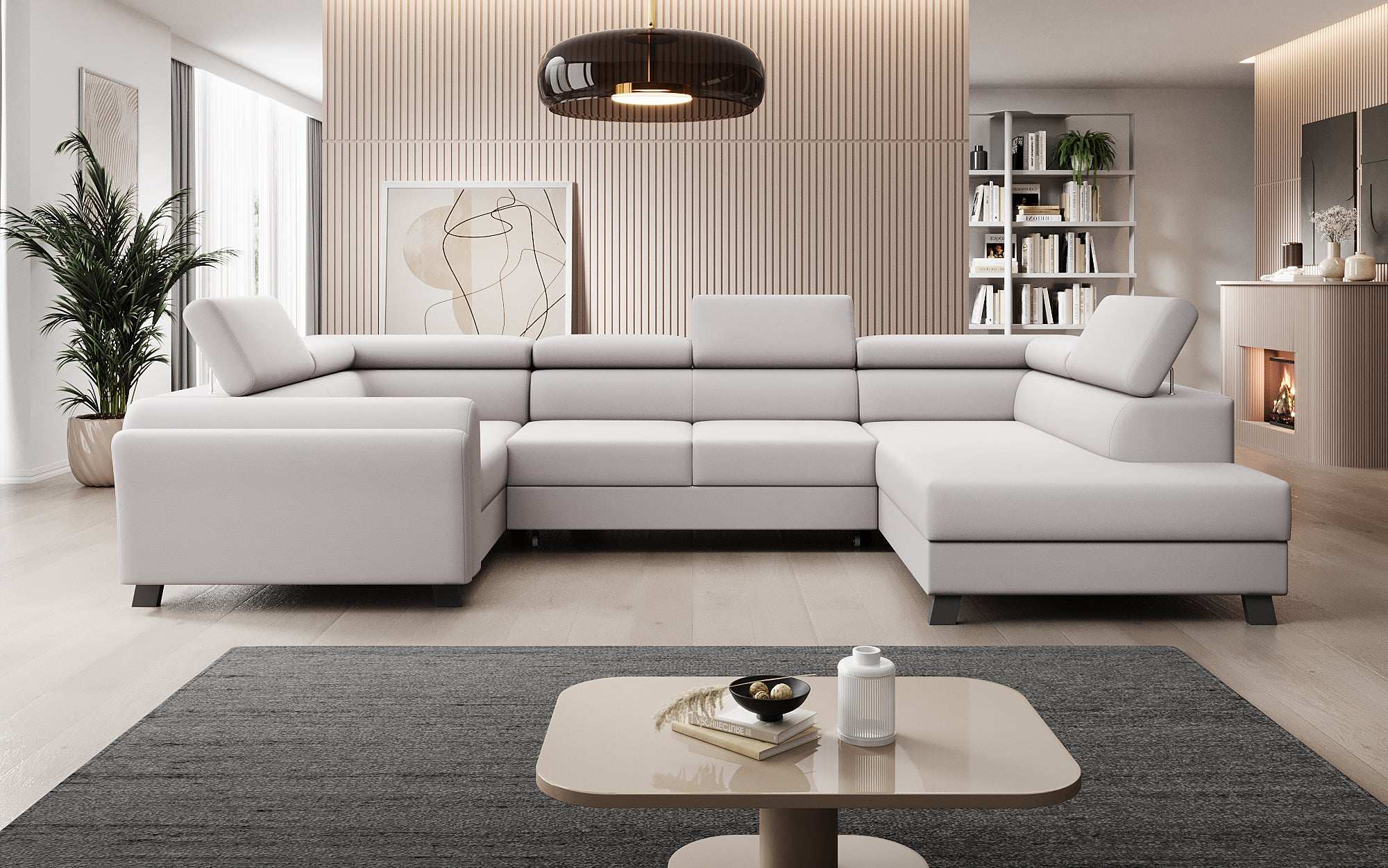 Designer Sofa Emilio mit Schlaf- und Klappfunktion