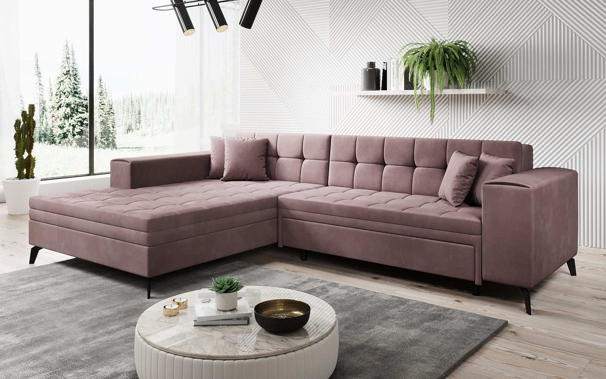 Designer Sofa Frida mit Schlaffunktion