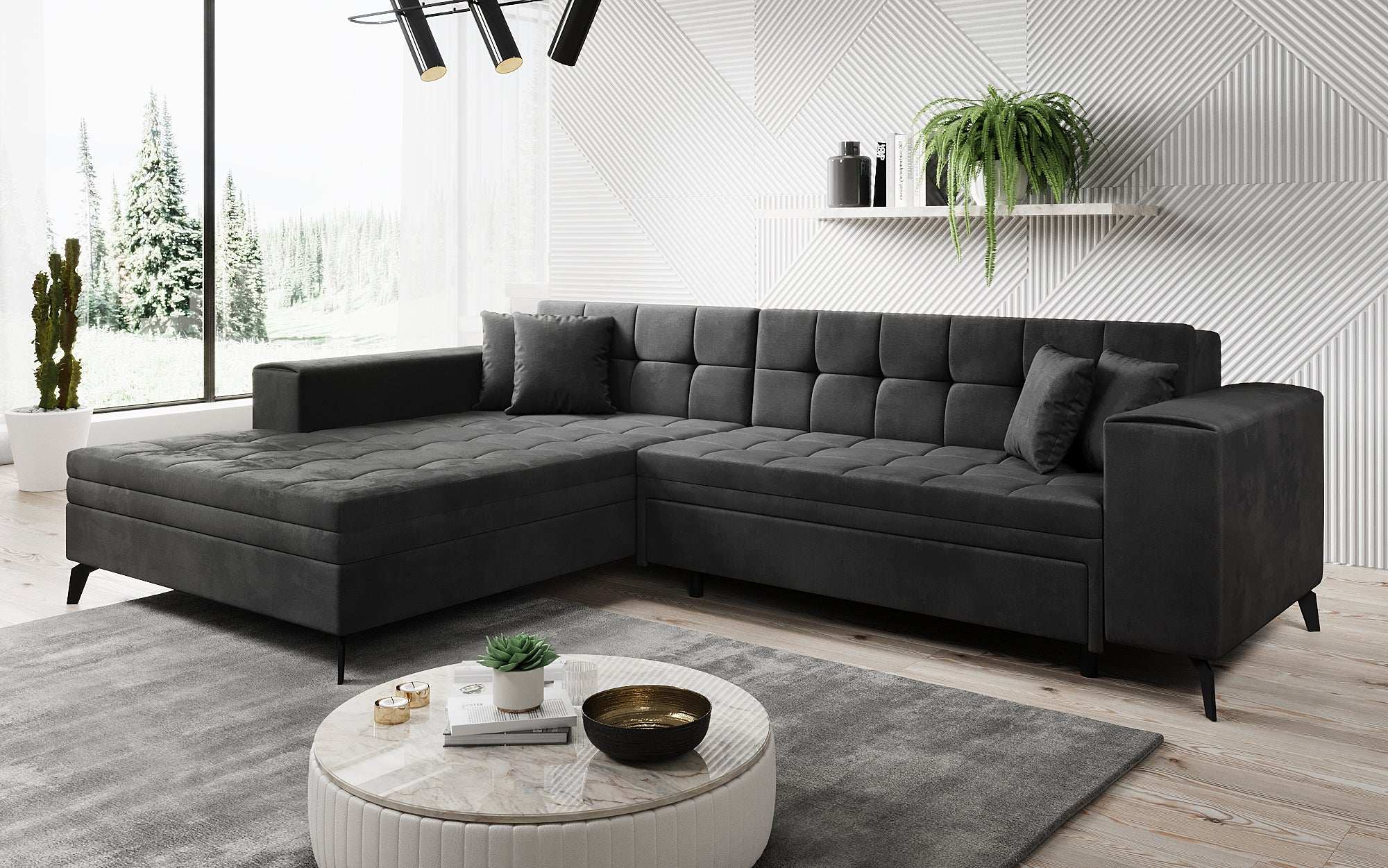 Designer Sofa Frida mit Schlaffunktion