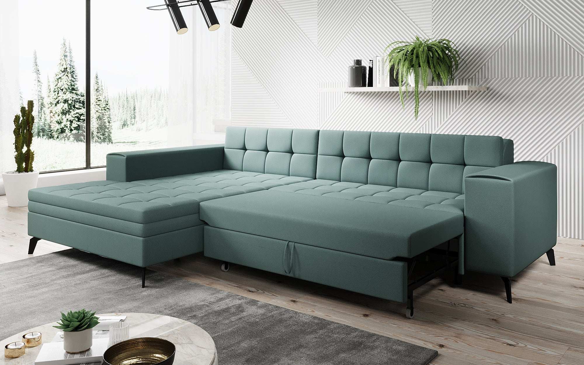Designer Sofa Frida mit Schlaffunktion