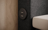 Boxspringbett Nera mit LED, USB und Stauraum - Luxusbetten24