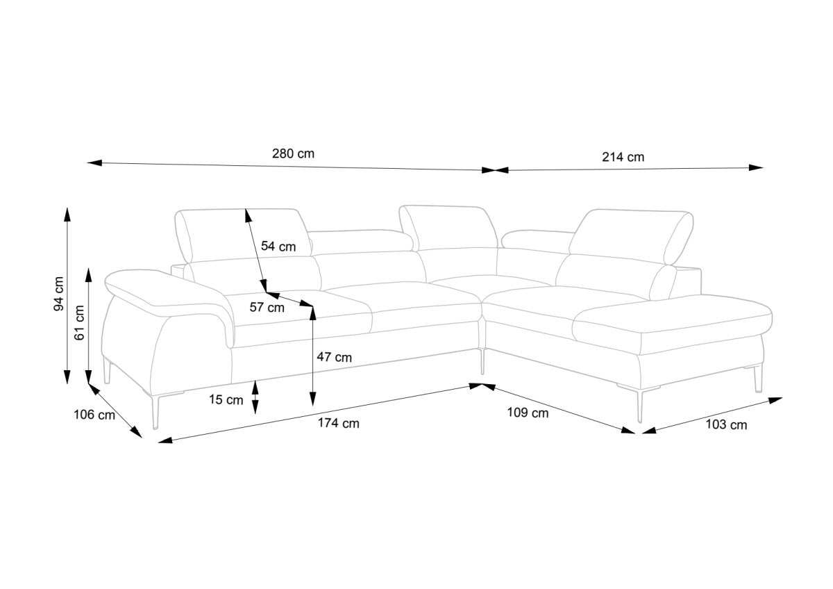 Designer Sofa Vela mit Schlaffunktion - Luxusbetten24