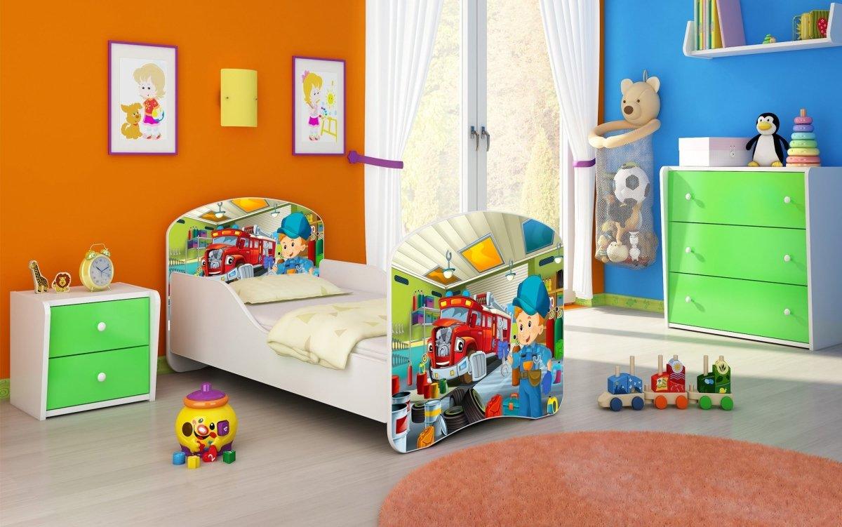 Kinderbett Mondo mit verschiedenen Mustern - Luxusbetten24