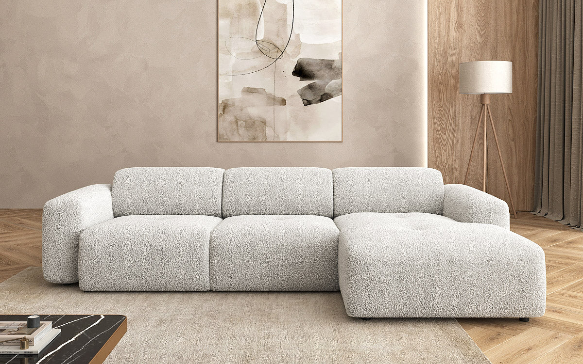 Designer L Sofa Calm in Bouclé