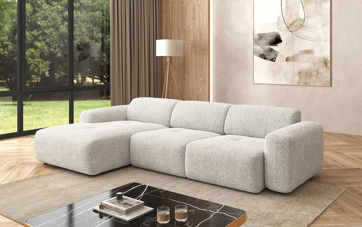 Designer L Sofa Calm in Bouclé