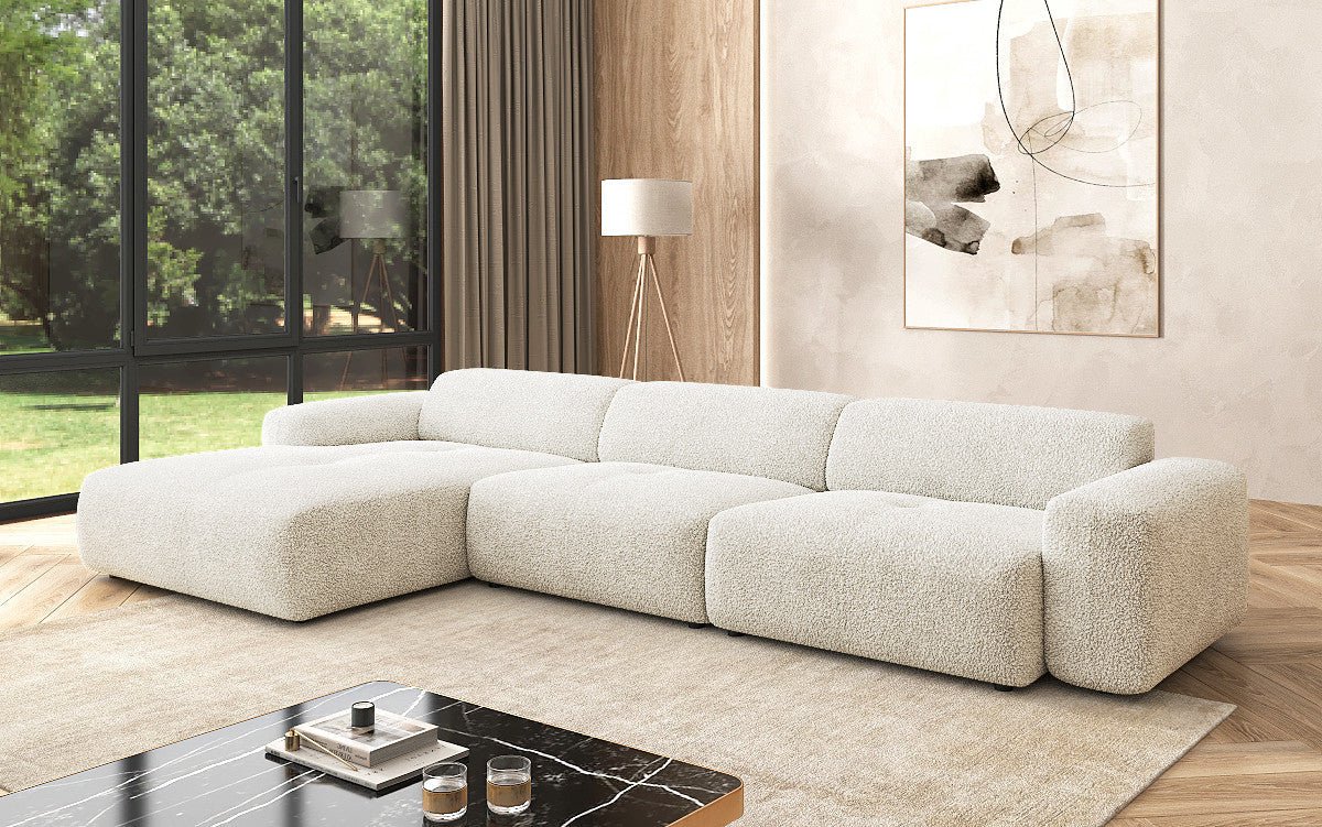 Designer L Sofa Calm Maxi in Bouclé