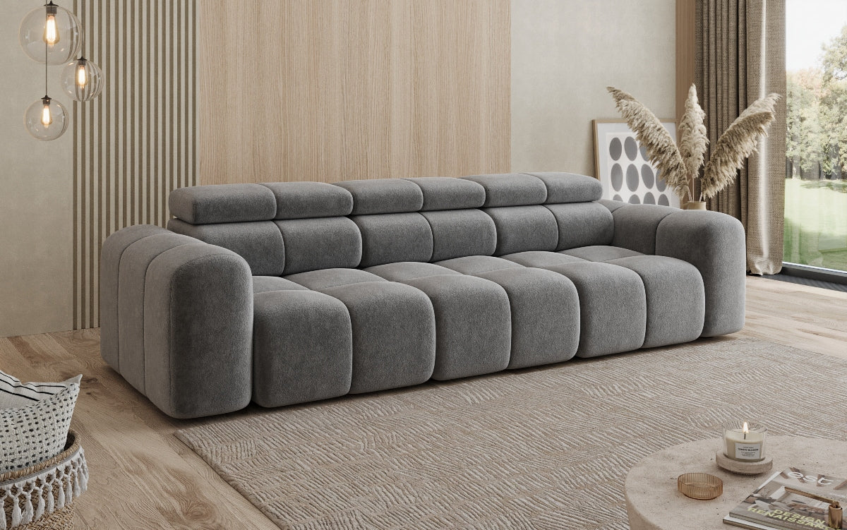 Designer Sofa 3 Sitzer Mia in Chenille