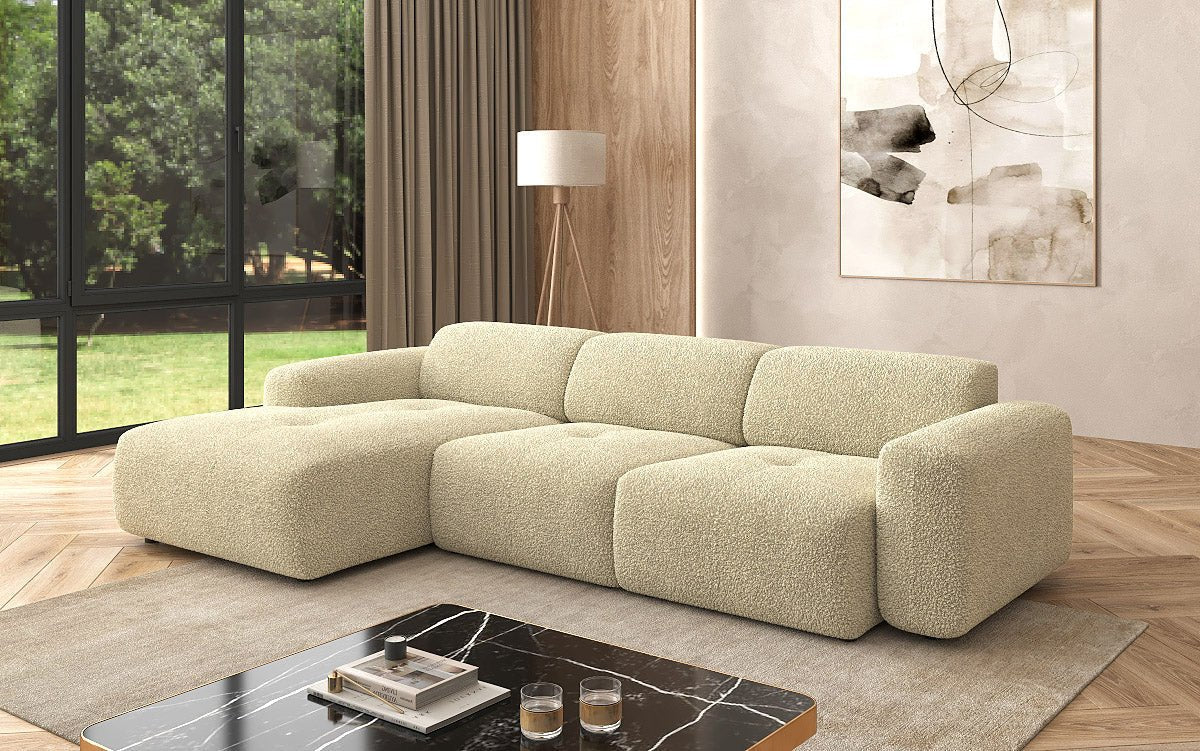 Designer L Sofa Calm in Bouclé