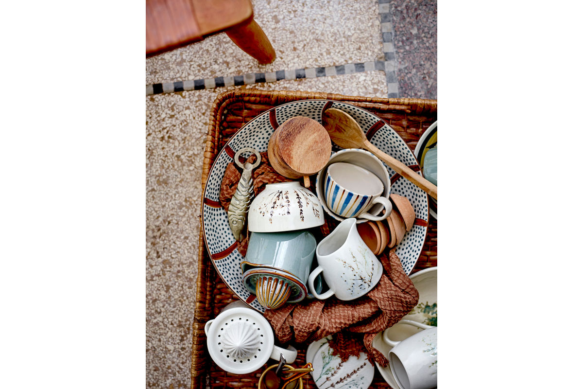 Bowl Riona – Stoneware with Hand-Painted Pattern