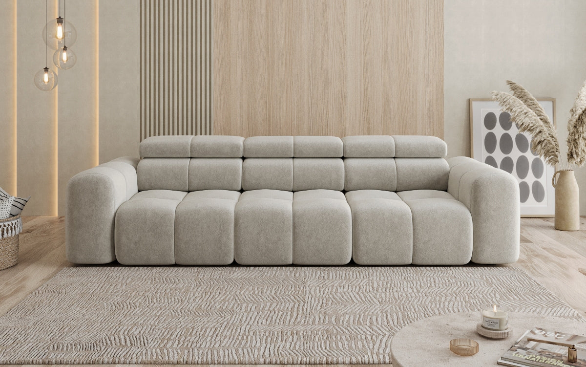 Designer Sofa 3 Sitzer Mia in Chenille