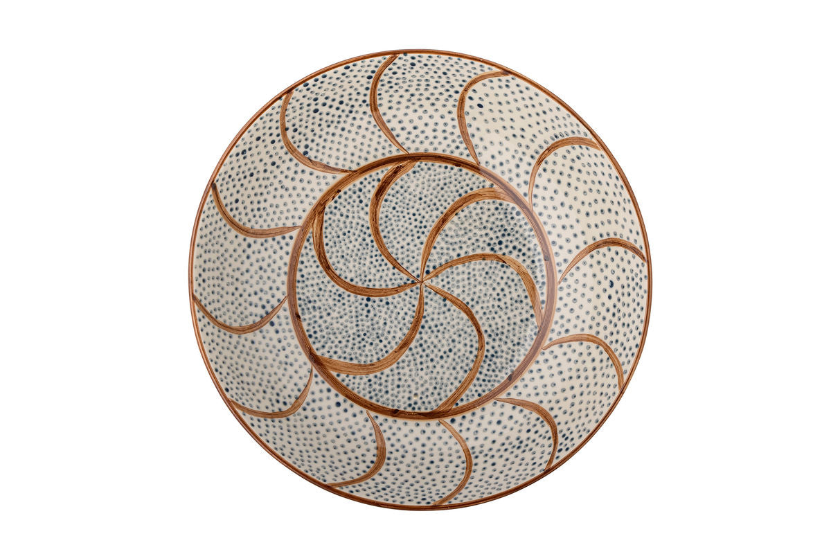 Bowl Riona – Stoneware with Hand-Painted Pattern