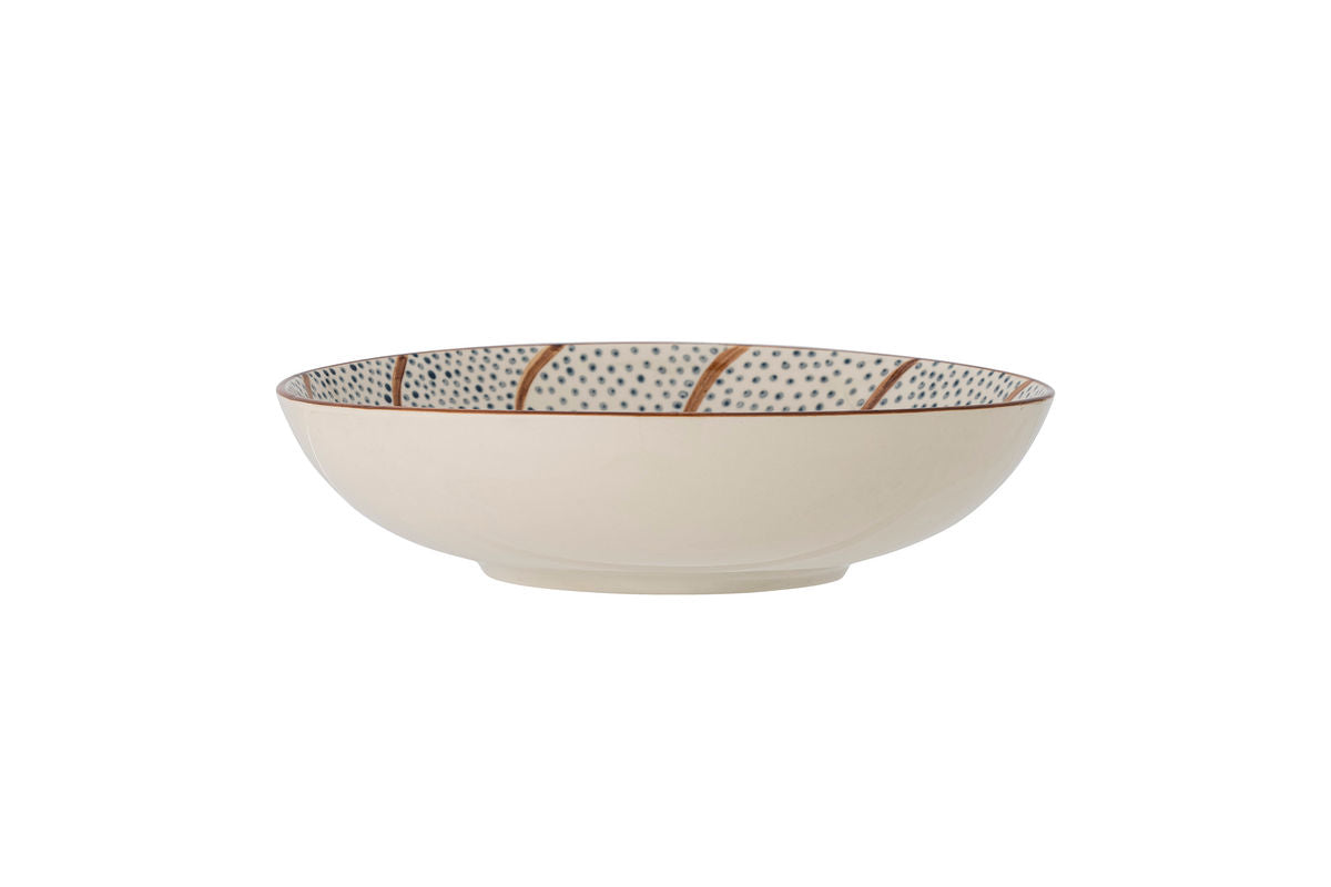 Bowl Riona – Stoneware with Hand-Painted Pattern