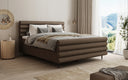 Boxspringbett Tubo in Strukturstoff mit Stauraum