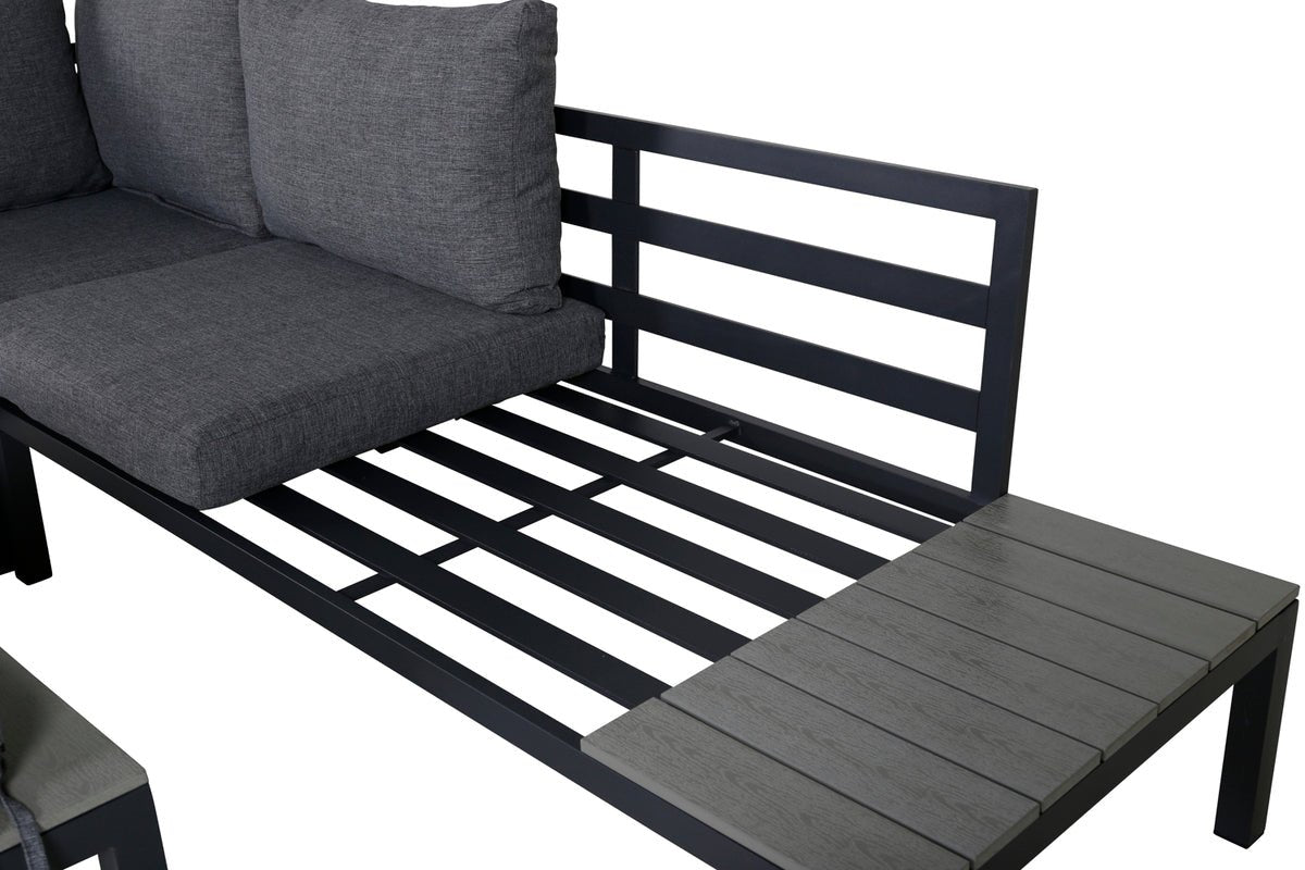 Garten Loungeset Anker – mit Ecksofa & Tisch, wetterfest