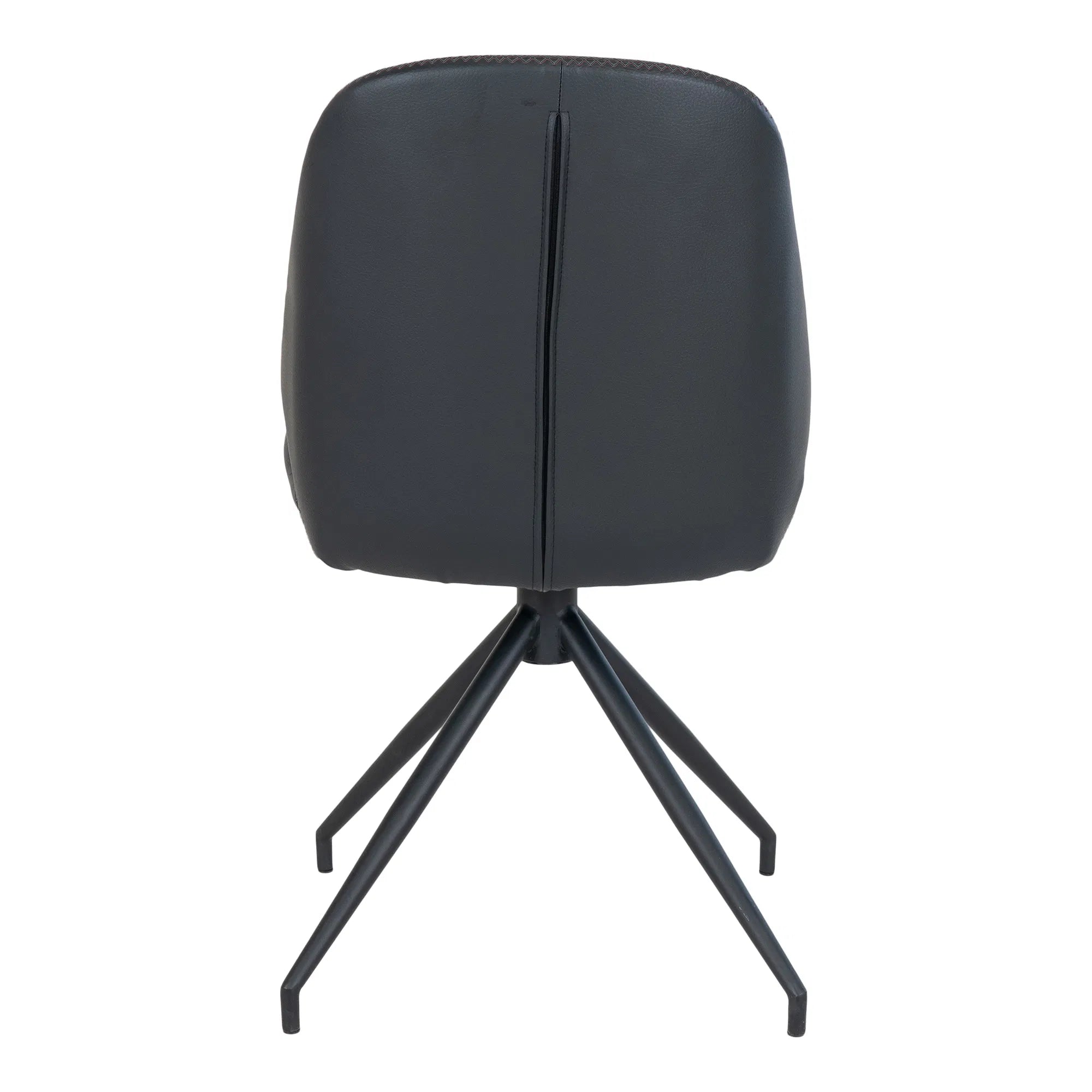 Set of 2 - Designer Lisbon Chair in Faux Leather with Swivel Function