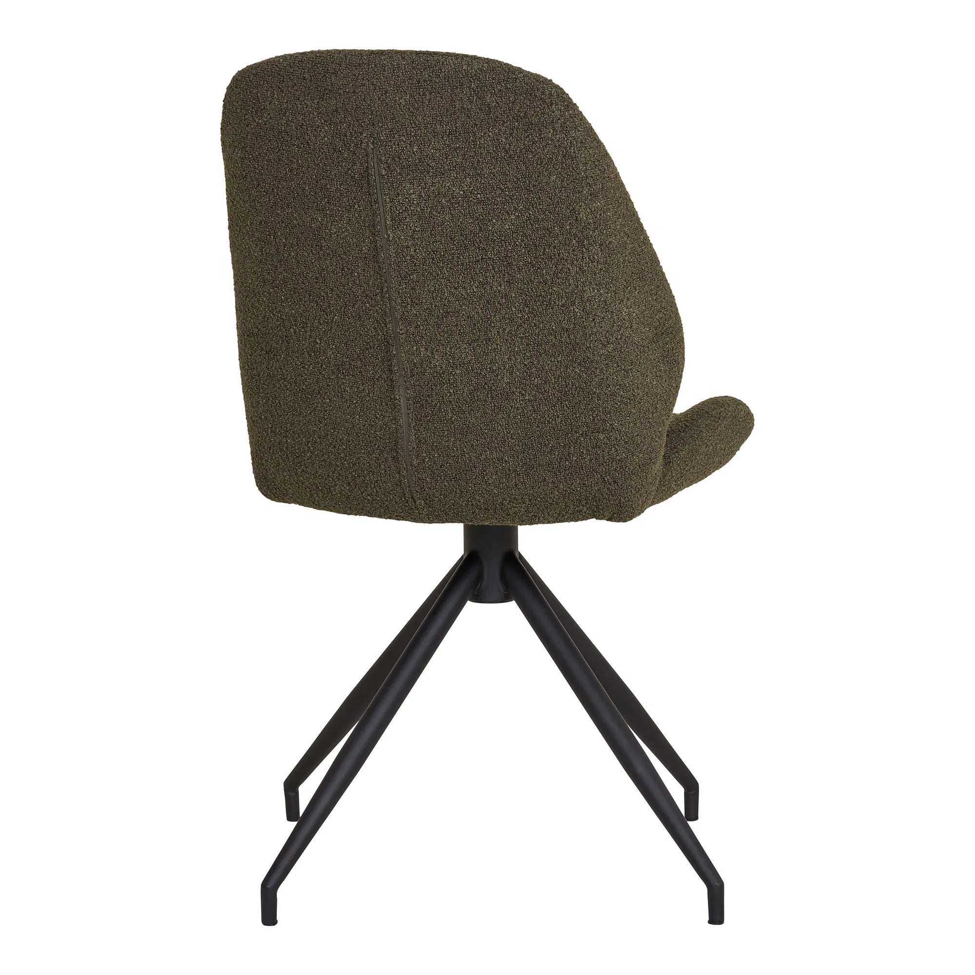 Set of 2 - Designer Lisbon Bouclé Chair with Swivel Function
