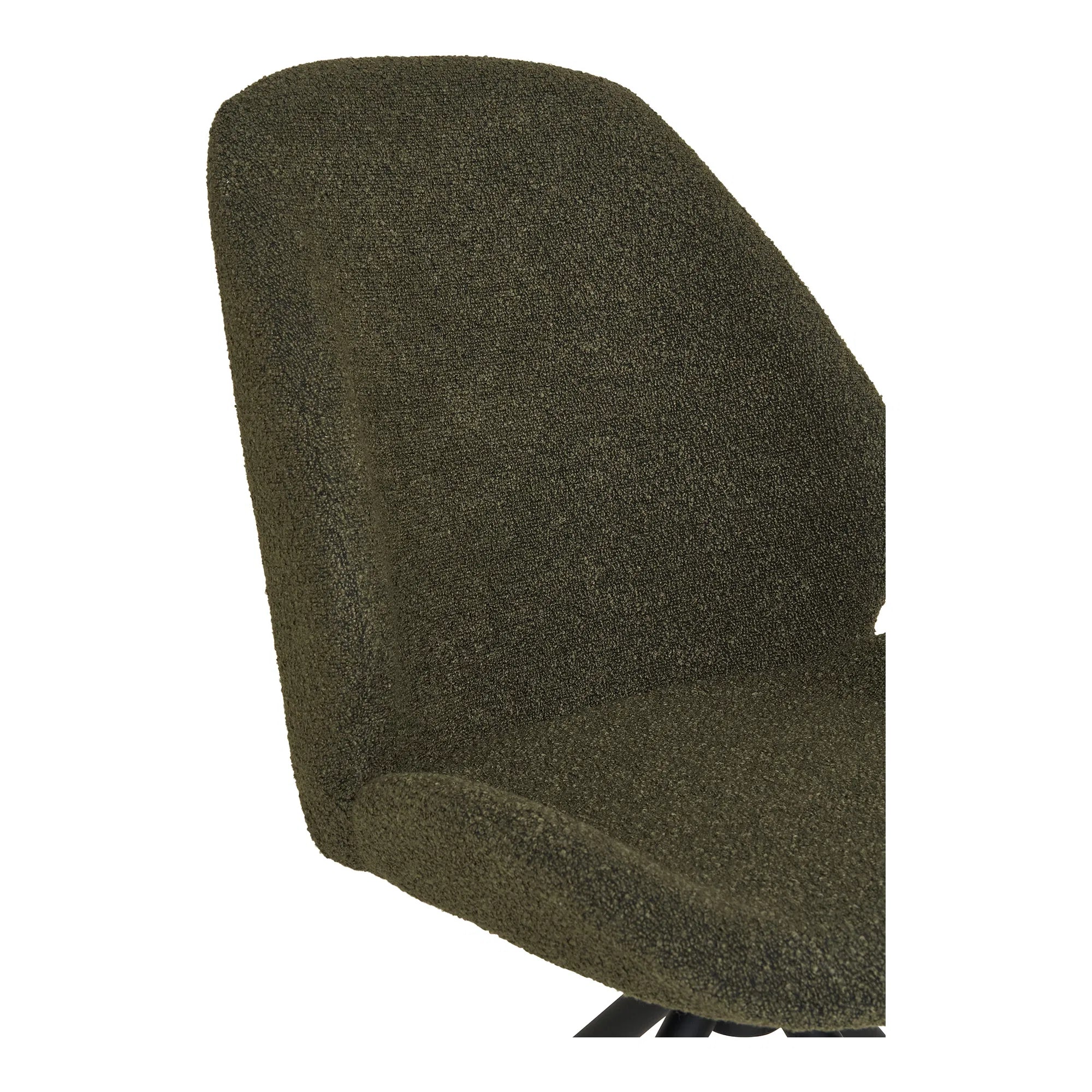 Set of 2 - Designer Lisbon Bouclé Chair with Swivel Function