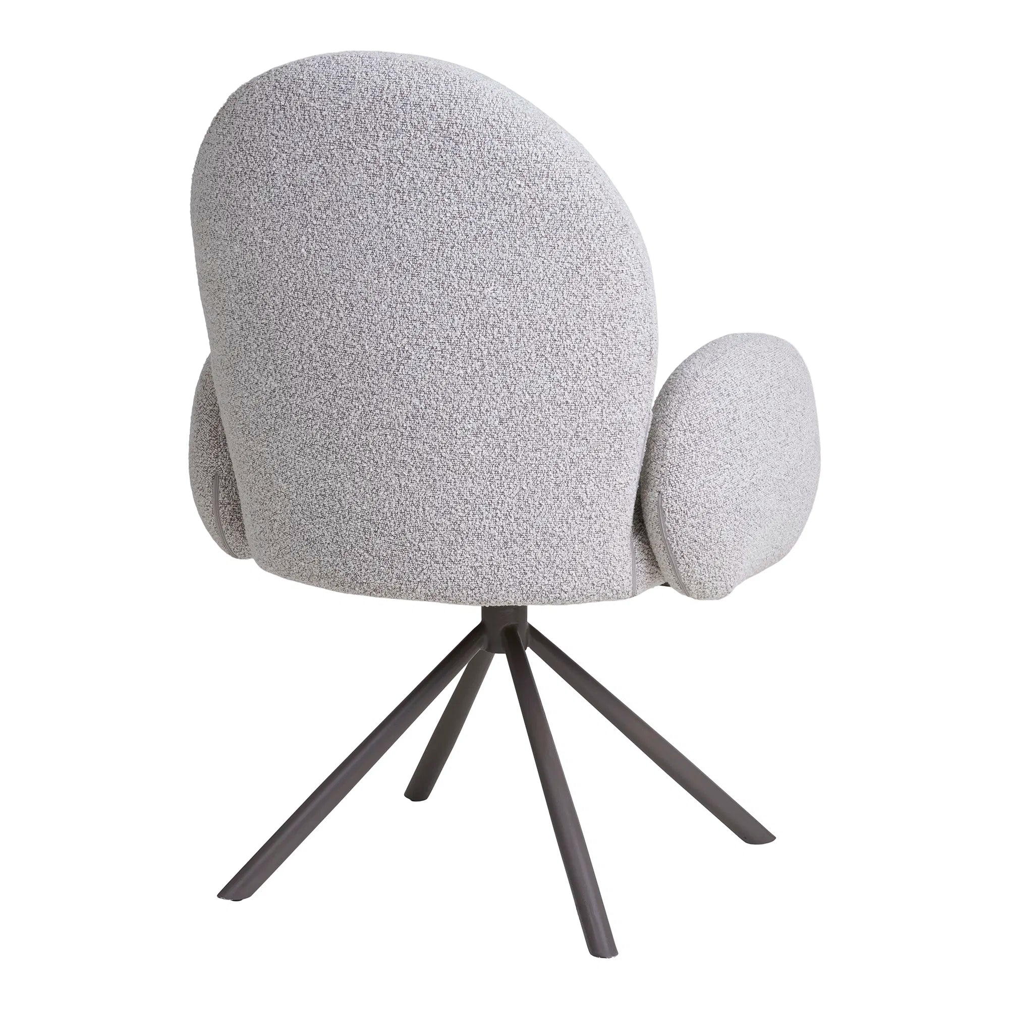 Designer Salerno Bouclé Chair with Swivel Function