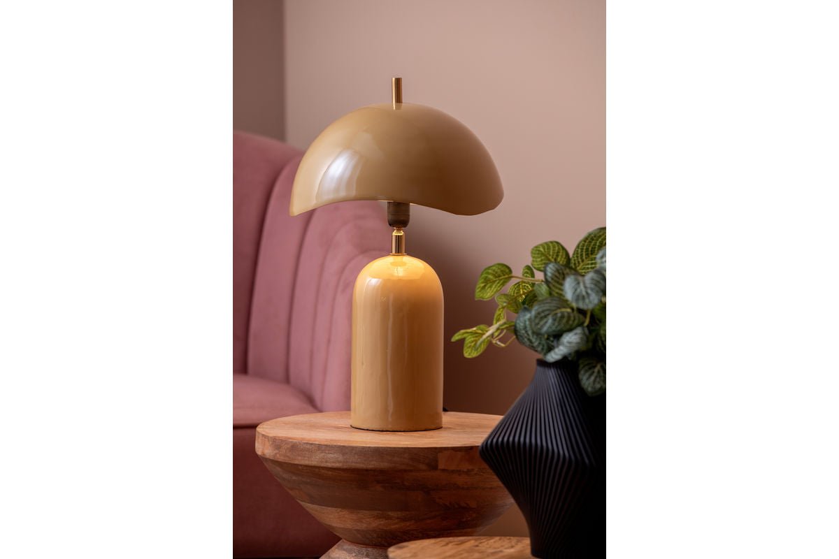 Table Lamp Madeira - Designer Light Made of Iron with Wave Shade