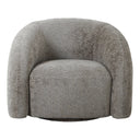 Designer sofa armchair Korfu with swivel function in sand bouclé