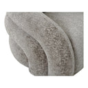 Designer sofa armchair Korfu with swivel function in sand bouclé