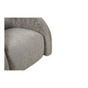Designer sofa armchair Korfu with swivel function in sand bouclé