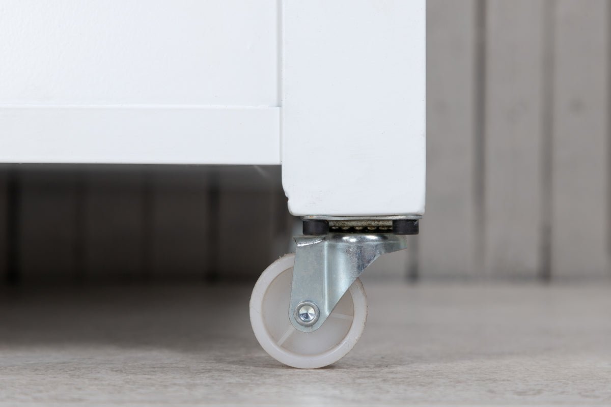 Garden Cushion Box Erika - Made of White Aluminum