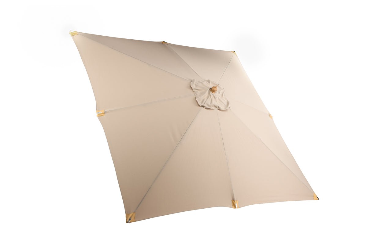 Albora Sun Umbrella – 300 x 300 cm in Brown with Beech Frame