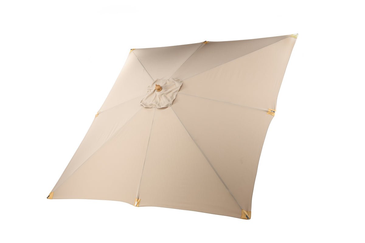 Albora Sun Umbrella – 300 x 300 cm in Brown with Beech Frame
