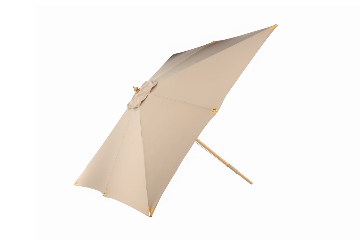 Albora Sun Umbrella – 300 x 300 cm in Brown with Beech Frame