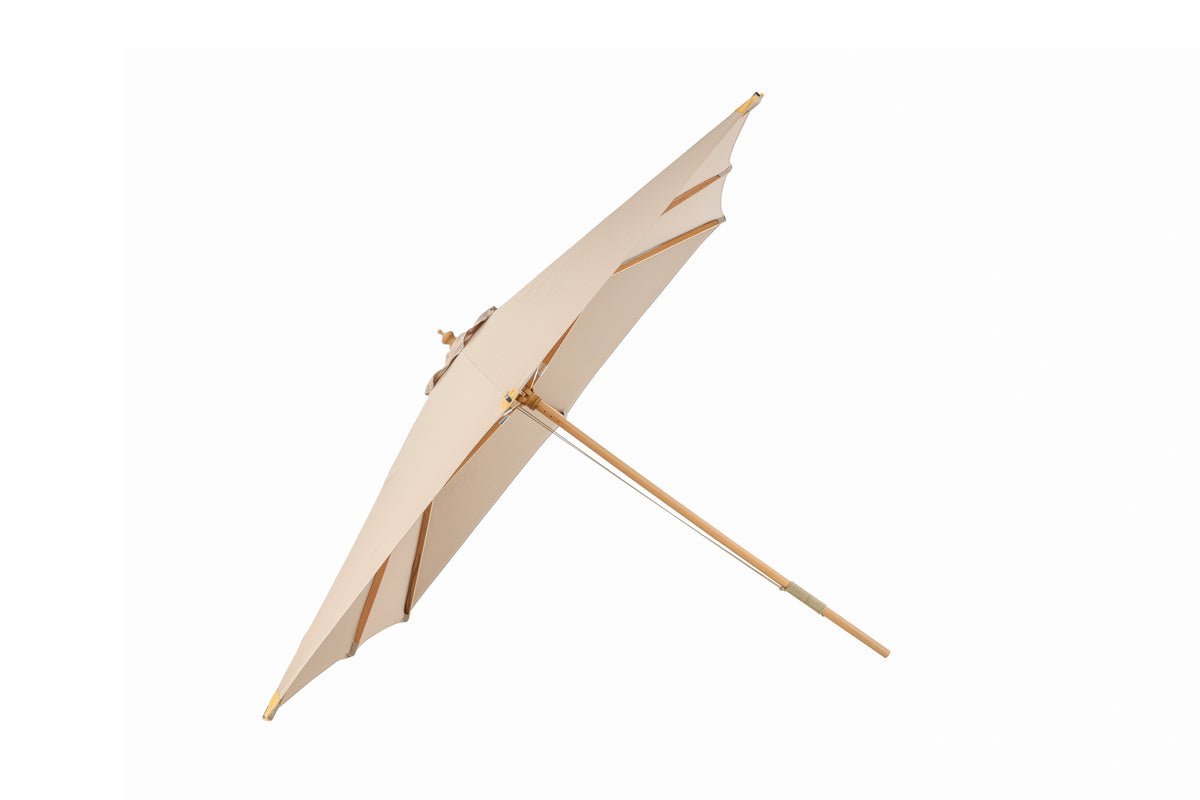 Albora Sun Umbrella – 300 x 300 cm in Brown with Beech Frame