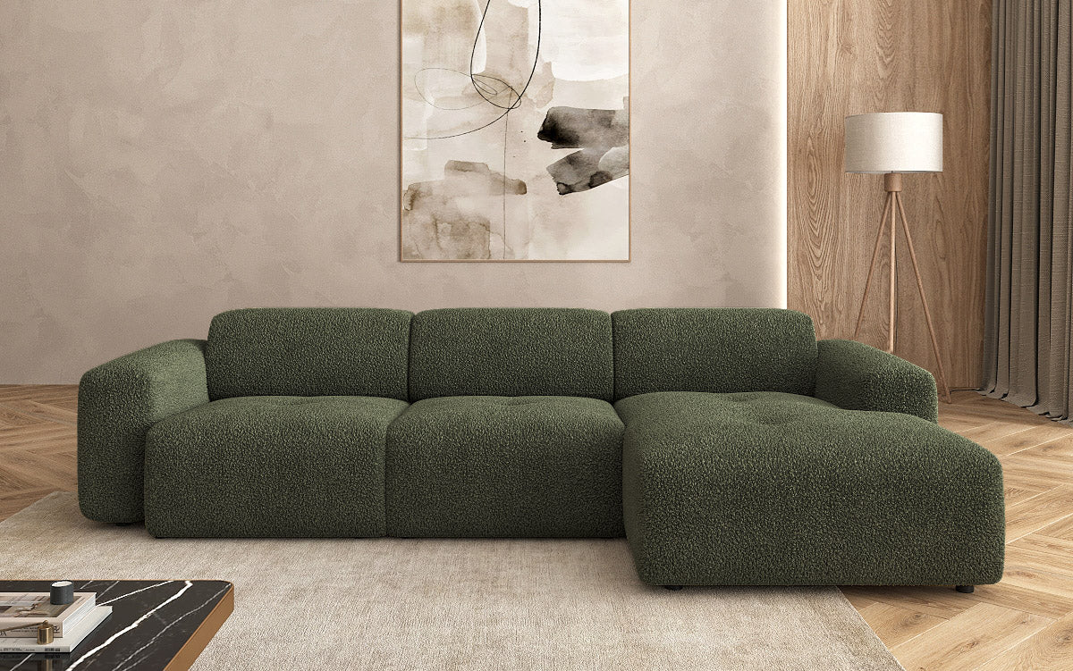 Designer L Sofa Calm in Bouclé