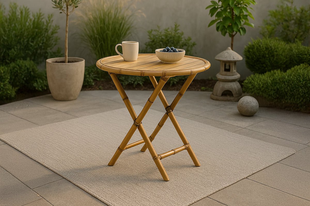Garden table Manori - a café table made of bamboo