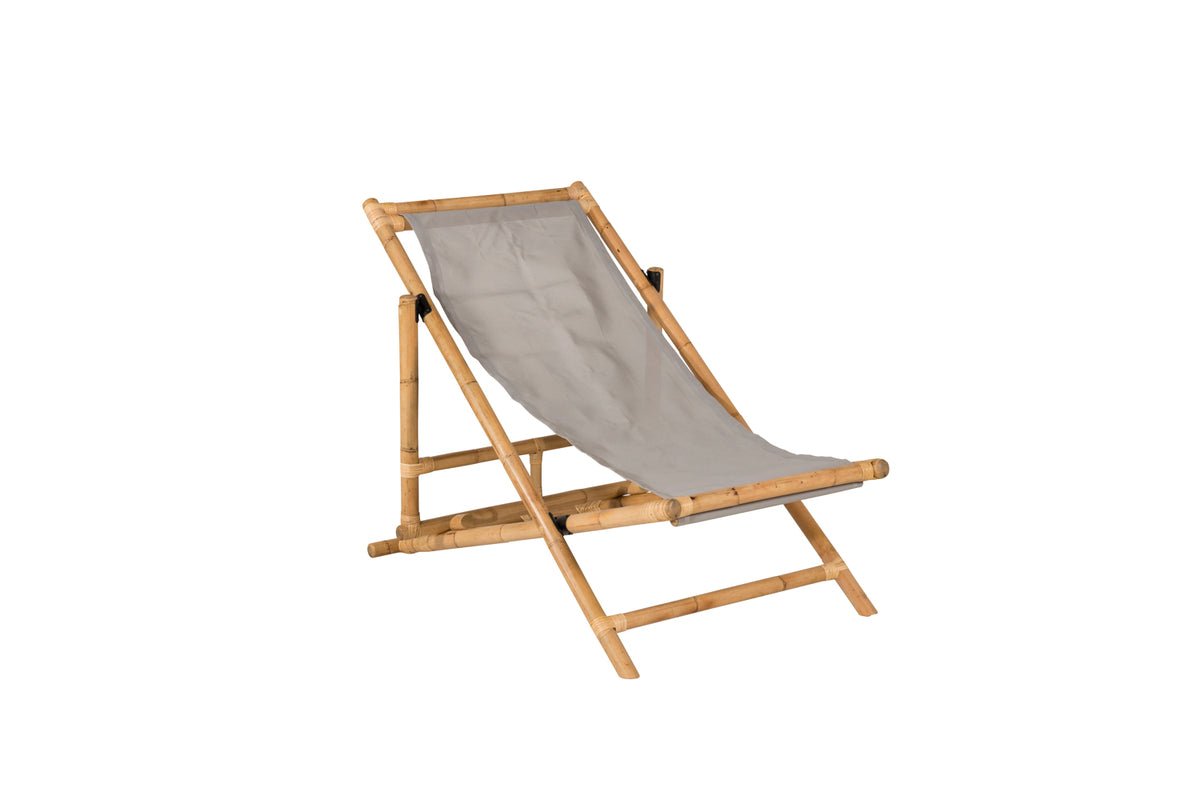 Garden Sun Lounger Coco - made of Rattan and Textilene in Natural Look
