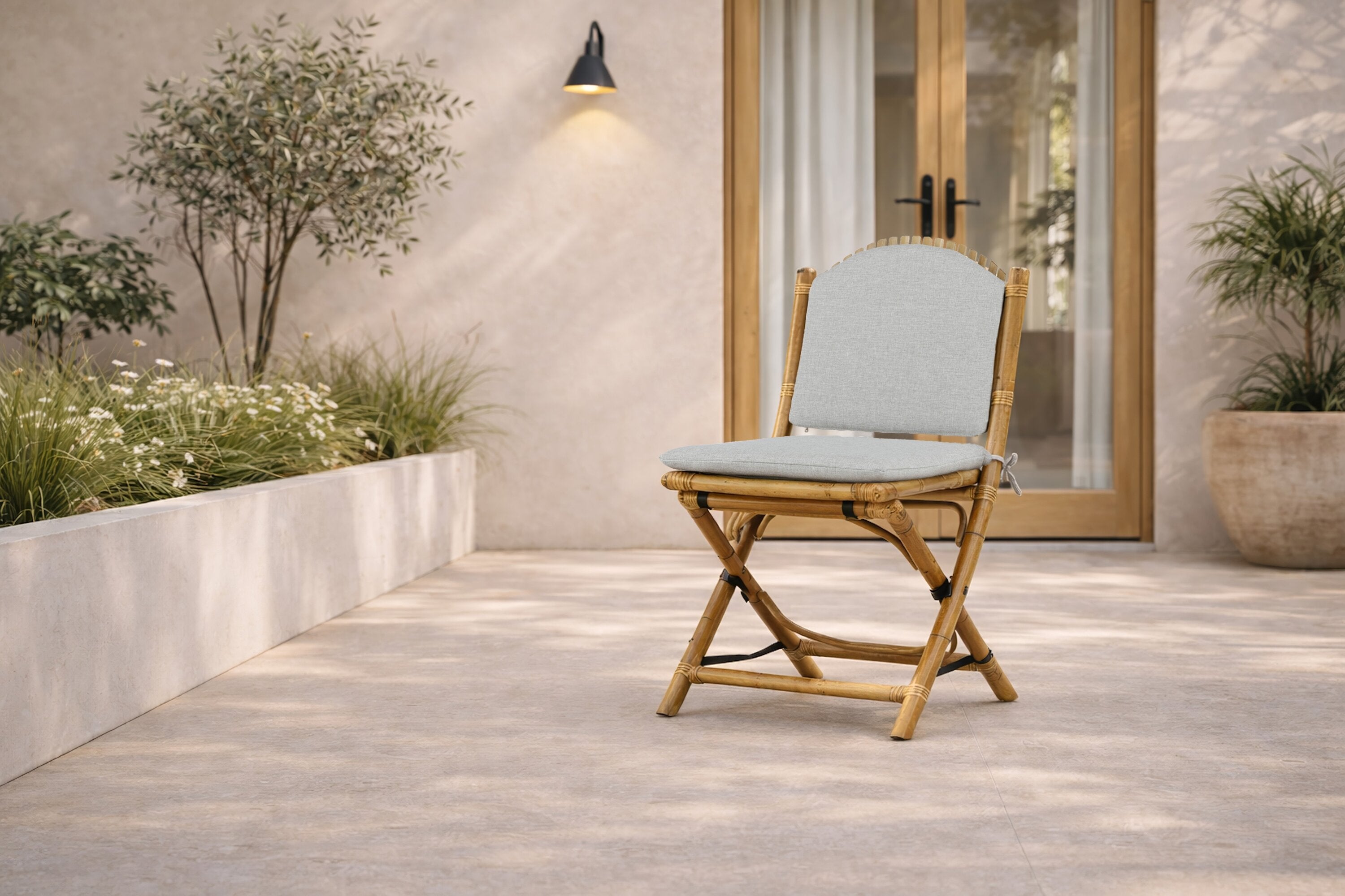 Garden Chair Koni - made of rattan in natural look