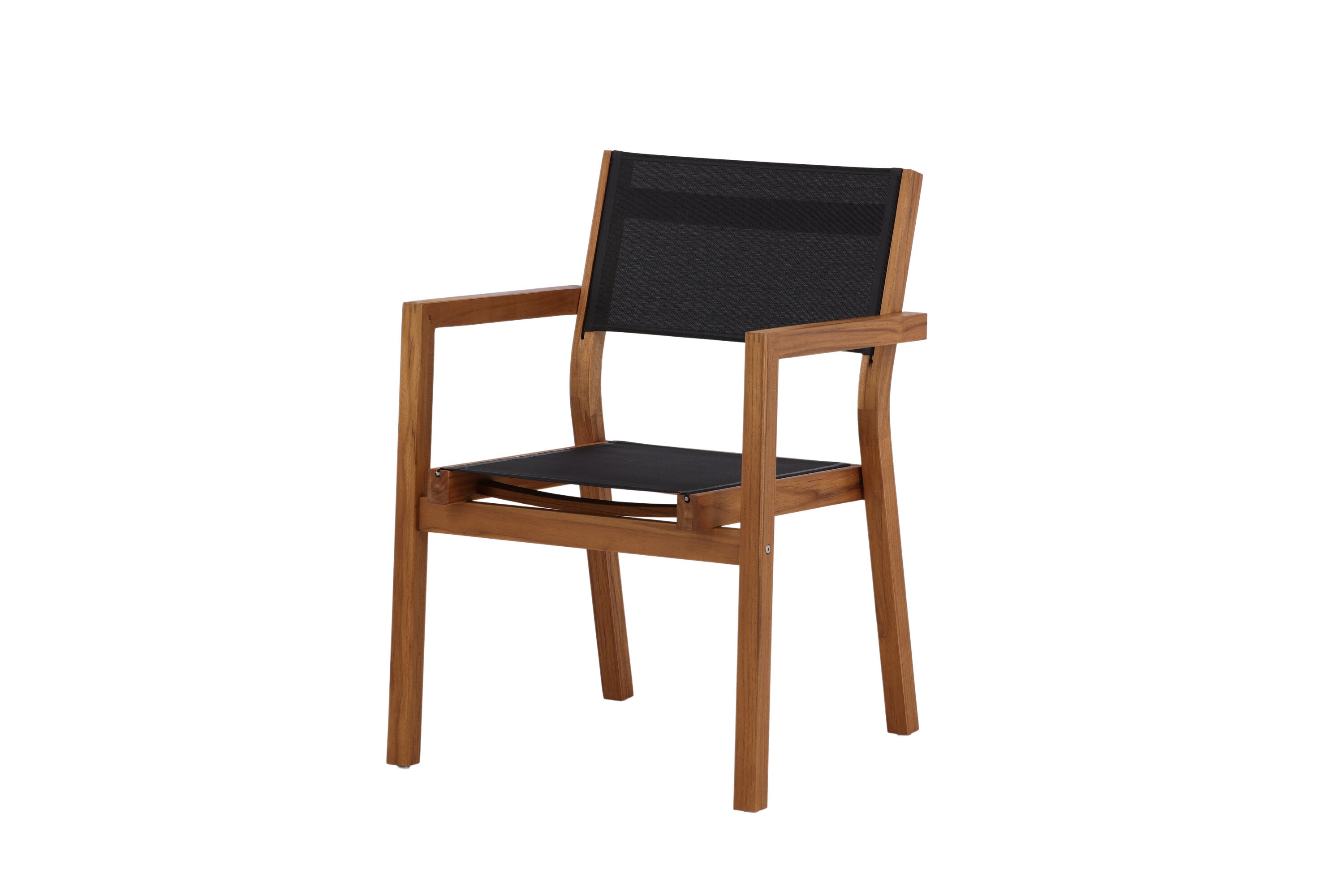 2-piece set - Garden chair Florence made of Textilene/Acacia