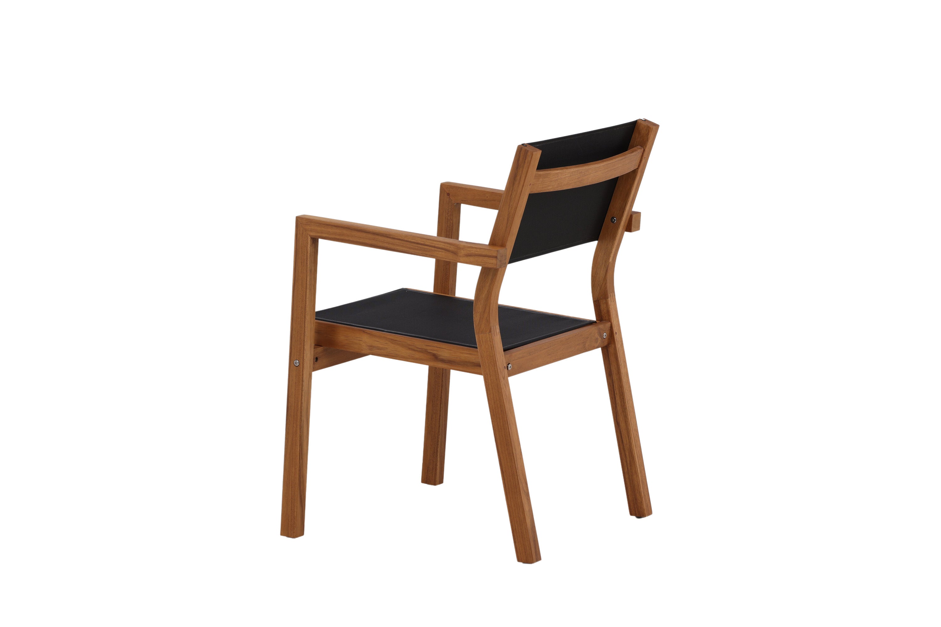 2-piece set - Garden chair Florence made of Textilene/Acacia