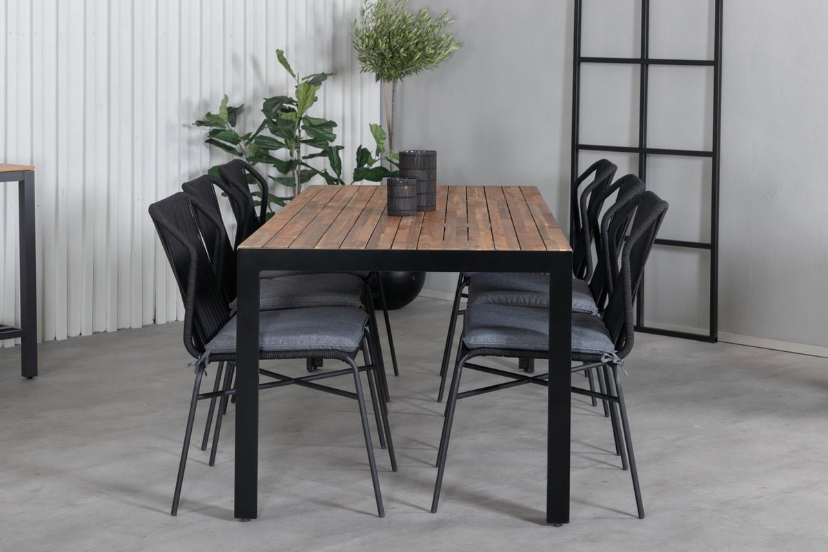 4er Set - Gartenstuhl Elias aus Metall/Polyester