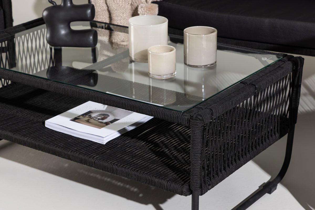 Garden Lounge Set Kim - with Backrest made of Polyester Rope