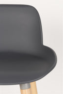 Barhocker Albert Kuip 2er-Set – aus Polypropylen-Kunststoff in Grau