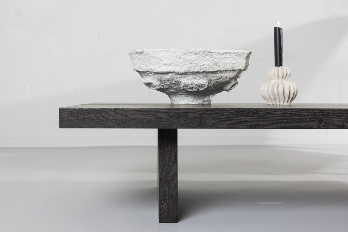 Coffee table Lannister - in mocha with wood look