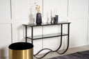 Side table Velo – modern design with glass top
